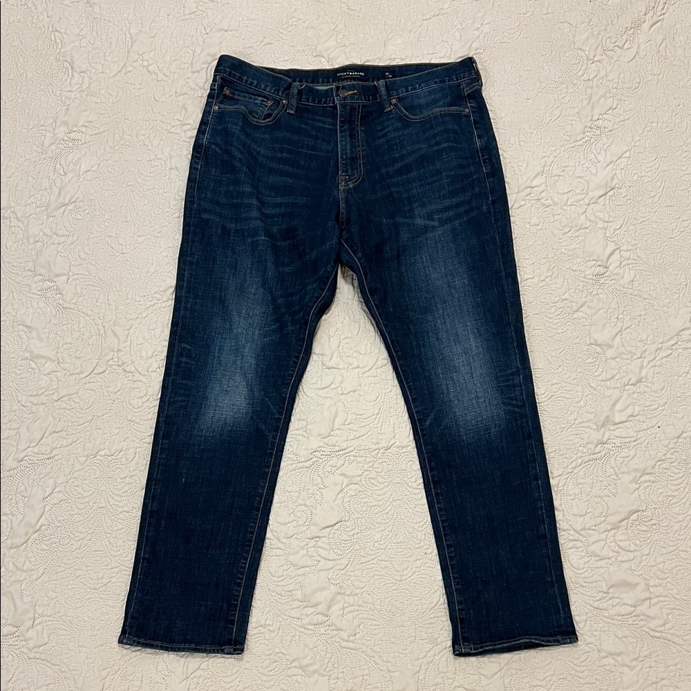 Lucky Brand Men's Dark Blue Straight Jeans